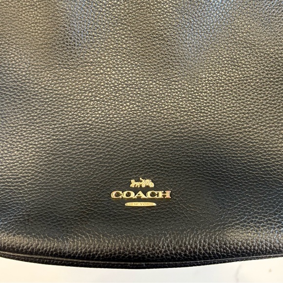 Authentic Black Leather Coach Bag - Picture 4 of 16
